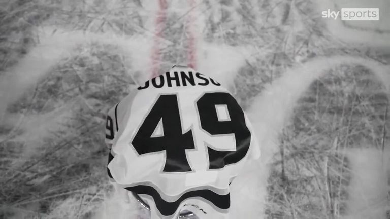 Ontario Reign pay tribute to former player Johnson, who died during a match for Nottingham Panthers vs Sheffield Steelers