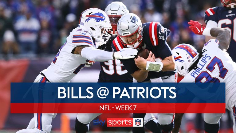 Highlights of the Buffalo Bills up against the New England Patriots in Week 7 of the NFL