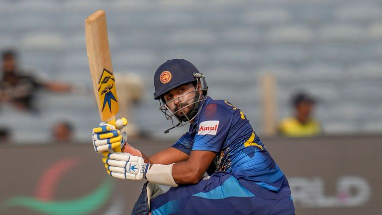 Sri Lanka&#39;s Sadeera Samarawickrama made 36 off 40 balls during his outing against Afghanistan in Pune