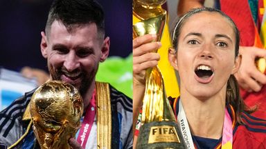 Lionel Messi (left) and Aitana Bonmati have won the men's and women's Ballon d'Or awards, respectively